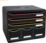 Exacompta Schubladenbox STORE-BOX MAXI 306914D 6 Sch&uuml;be harlekin/schwa