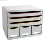 Exacompta Schubladenbox STORE-BOX MAXI 306913D 6 Sch&uuml;be harlekin/wei&szlig;