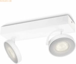Signify Philips myLiving LED Spot Clockwork 2flg 1000lm Wei&szlig;