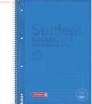 5 x Brunnen Collegeblock Student A4 90g/qm 80 Blatt Lineatur 27 azur
