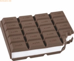 12 x Brunnen Haftnotizblock 6x12cm 50 Blatt Schoko