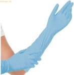 10 x HygoStar Nitril-Handschuh Extra Safe Superlong puderfrei L 40cm V