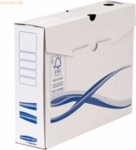 Bankers Box Archivschachtel 80mm Bankers Box Basic 70x250x325mm wei&szlig;/b