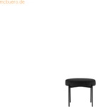Paperflow Hocker GAIA GBRV.01.01 rund Samt schwarz/schwarz