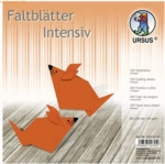 Ludwig B&auml;hr Faltbl&auml;tter Intensiv Uni 20x20cm VE=100 Blatt orange