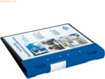 Wedo Pr&auml;sentationsordner Ergogrip A4 30mm 4 Ringe schwarz/blau