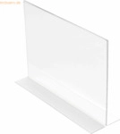 Deflecto Tischaufsteller Classic Image gerade A6 hoch transparent