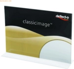 Deflecto Tischaufsteller Classic Image gerade A5 quer transparent