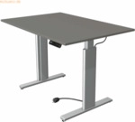 Kerkmann Sitz-/Stehtisch Move 3 BxTxH 120x60x72-120cm silber/grafit