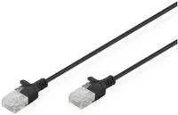 Assmann DIGITUS CAT 6 U-UTP Slim Patchkabel, 0,5 m, Schwarz