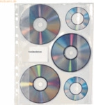 5 x Veloflex CD H&uuml;llen A4 f&uuml;r 3 CD-ROM VE=10 St&uuml;ck