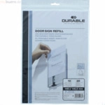 Durable Einsteckschild f&uuml;r T&uuml;rschild Info Sign 149x148mm wei&szlig; VE=20 Sc