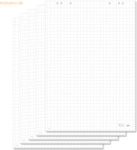 Sigel Flipchart-Block perforiert kariert 80g 680x990mm VE=5 Blocks a 2