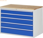 Rau Schubladenschrank 1145x650x825mm B-Top-25mm 5xSchublade-TA lichtgr