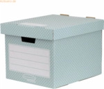Bankers Box Aufbewahrungsbox Style BxHxT 33,3x28,5x39cm gr&uuml;n VE=4 St&uuml;c