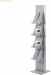 Showdown Prospektaufsteller Design silber
