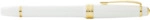 Cross Rollerball Bailey Light Weiss-Lack/Gold, aus Kunststoff