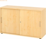 mcbuero.de Schiebet&uuml;rschrank Derie 9 2 OH BxTxH 120x40x74,8cm Griff BS