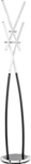 ALCO Standgarderobe Metall lackiert 182x37cm schwarz/wei&szlig;