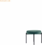 Paperflow Hocker GAIA GBRT.01.08 rund Stoff schwarz/gr&uuml;n