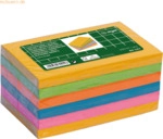 Sigel Haftnotizen Papier 70g farbl. sort. 75x125mm 6 Blocks