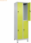 CP Spind Classic PLUS doppelt 2 Abteile 1950x600x500mm lichtgrau/clown