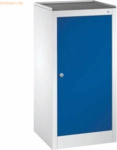 CP Werkzeug-Beistellschrank 872100S10036 2 B&ouml;den lichtgrau/enzianblau