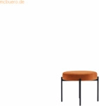 Paperflow Hocker GAIA GBRT.01.27 rund Stoff schwarz/rost