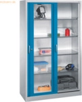 CP Werkzeugschrank 2059055S10044 Schiebet&uuml;r 1950x1200x500mm lichtgrau/
