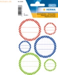 10 x Herma Einmach-/Deckeletiketten Vario 3 Blatt 6 Motive