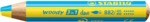 5 x Stabilo Aquarellfarbstift woody 3 in 1 duo gelb/cyanblau
