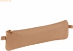 Clairefontaine Schlamperm&auml;ppchen Leder flach 22x6cm Naturton