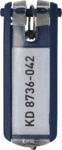 Durable Schl&uuml;sselanh&auml;nger Key Clip blau VE=6 St&uuml;ck