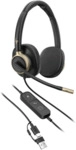 Hewlett Packard Poly Mission 820 Stereo USB Wired Headset