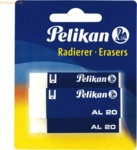 8 x Pelikan Radierer AL20 Kunststoff wei&szlig; Blister VE=3 St&uuml;ck