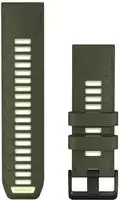 Garmin Garmin QuickFit Armband 26 mm, Silikon, Olive Drab/Zitrone