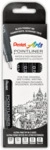 Pentel Permanent Fineliner S20P-5 pigmentierter Tinte 5 St&uuml;ck sortiert