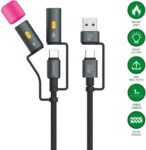 4Smarts 4smarts 4in1 USB-C Kabelset Explorer 60W 1m