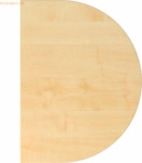 mcbuero.de Ansatzplatte 60x80cm Systembohrung Ahorn