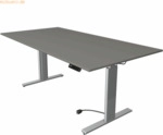 Kerkmann Sitz-/Stehtisch Move 3 BxTxH 200x100x72-120cm silber/grafit