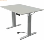 Kerkmann Sitz-/Stehtisch Move 3 BxTxH 120x60x72-120cm silber/lichtgrau
