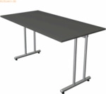 Kerkmann Schreibtisch SmartOffice C-Fu&szlig;-Gestell 140x70x75cm anthrazit