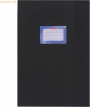 25 x Herlitz Heftumschlag A4 PP Bast schwarz