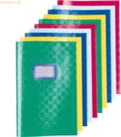 10 x Herlitz Heftumschlag A4 PP Bast farbig sortiert