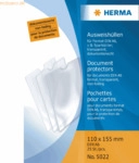 25 x HERMA Ausweish&uuml;lle 110x155mm f&uuml;r Format DIN A6 Sparb&uuml;cher