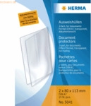 25 x HERMA Ausweish&uuml;lle 2xDIN A7 Klapph&uuml;lle