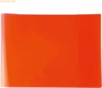 HERMA Heftschoner Transparent Plus A5 quer rot