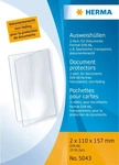 Herma 5043-25, 25 x HERMA Ausweish&uuml;lle 2x DIN A6 transparent 2x110x157mm