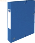 9 x Oxford Sammelbox Top File+ A4 40mm 390g/qm Multistrat blau