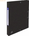12 x Oxford Sammelbox Top File+ A4 25mm 390g/qm Multistrat schwarz
